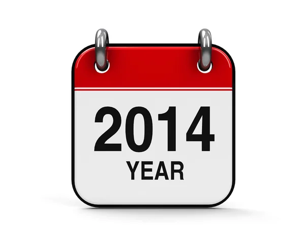 アイコンのカレンダー 2014 年 — ストック写真