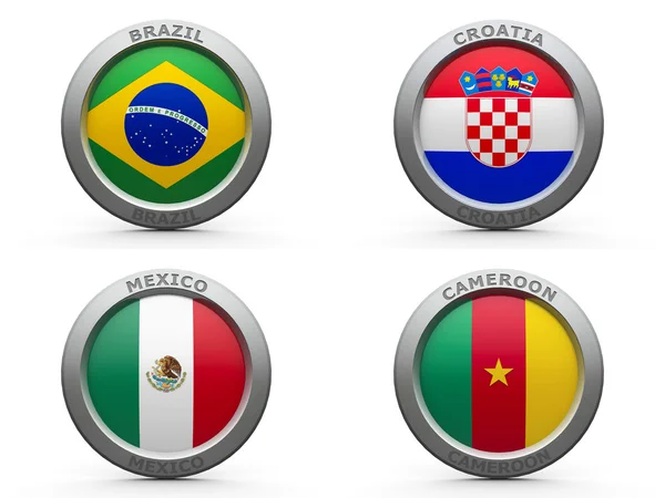 Brazil world cup 2014 group A — Stock Photo, Image