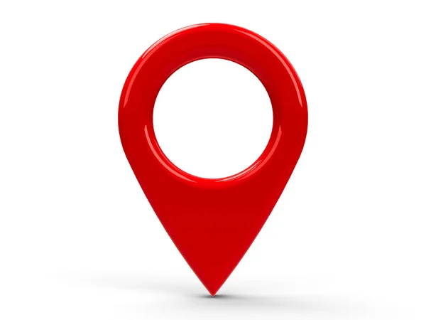 Red map pointer — Stock Photo, Image