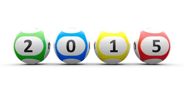 Loterij ballen 2015 — Stockfoto