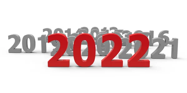 2022 Yeni Yılı Temsil Ediyor 2022 Boyutlu Çizim Boyutlu Illüstrasyon — Stok fotoğraf