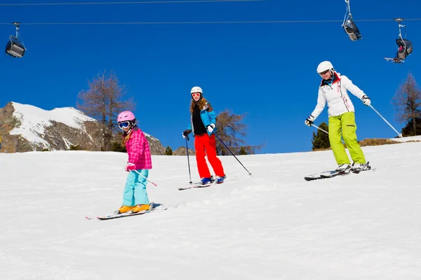 Ski lektion — Stockfoto