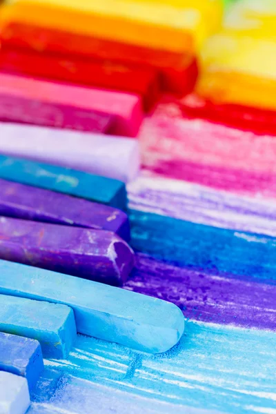 pastel renkli tebeşir