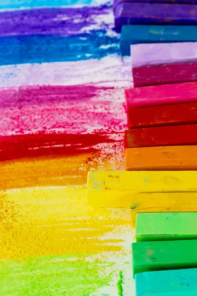 Colorful chalk pastels — Stock Photo, Image