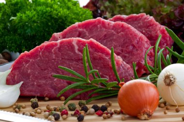 Barbekü, ızgara biftek, biftek et-