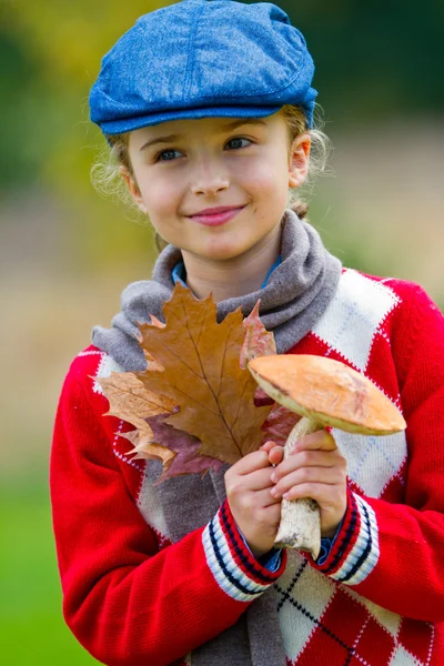 Mushrooms picking, season for mushrooms. — Stock Photo, Image