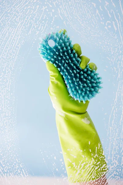 Cleaning with detergent — Stock Photo, Image