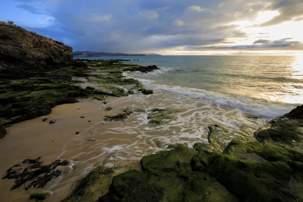 Plaża w fuerteventura, Wyspy Kanaryjskie, Hiszpania — Zdjęcie stockowe