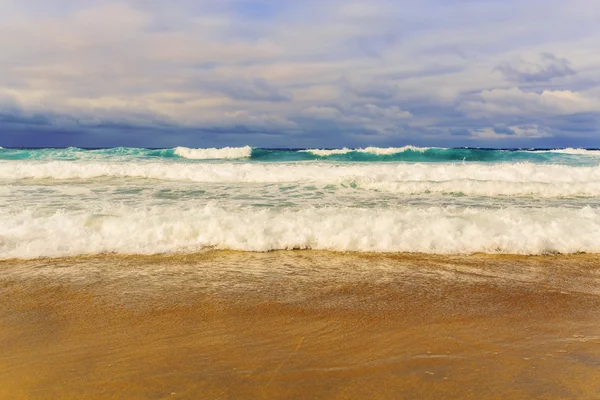 Lato plaża w fuerteventura, Wyspy Kanaryjskie, Hiszpania — Zdjęcie stockowe