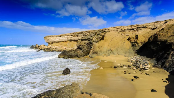 Spiaggia di Ajuy a Fuerteventura, Isole Canarie, Spagna — Foto Stock