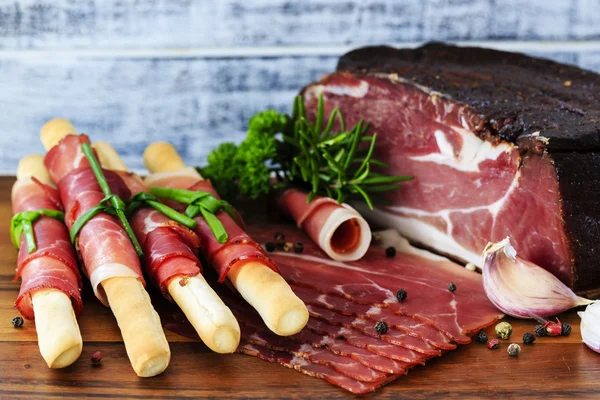 Schinken - Italienisch Prosciutto di Parma — Stockfoto