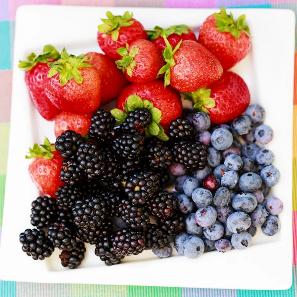 Fruits - fresh berries from garden — Stock Photo, Image