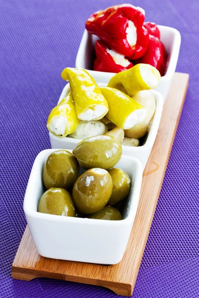 Mediterranean cuisine - antipasti, appetizer — Stock Photo, Image