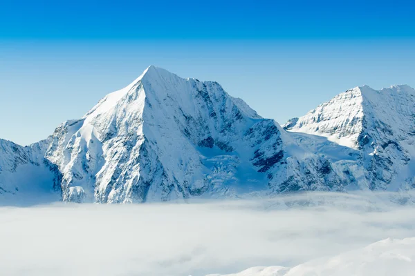 Vintern bergen - snöklädda toppar av de italienska Alperna — Stockfoto