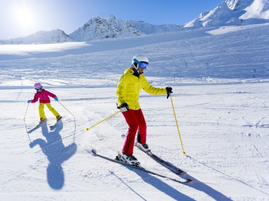 Kayak, Kayak kaçak - çocuk yokuş aşağı, kayak kayakçı Kayak dersi