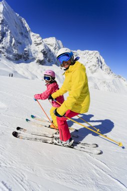 Kayak, Kayak kaçak - çocuk yokuş aşağı, kayak kayakçı Kayak dersi