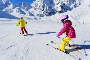 Kayak, Kayak kaçak - çocuk yokuş aşağı, kayak kayakçı Kayak dersi