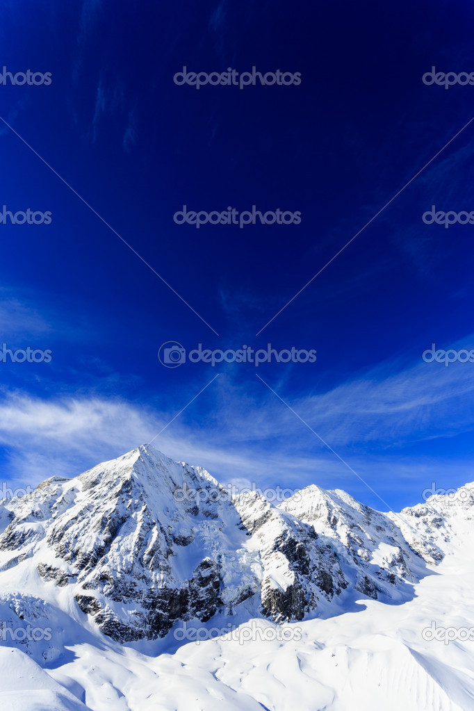 Winter mountains, panorama -  Italian Alps