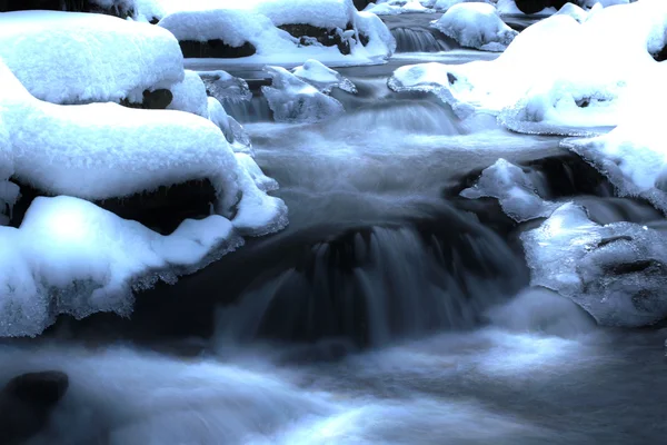 Winter mountain river — Stock Photo, Image