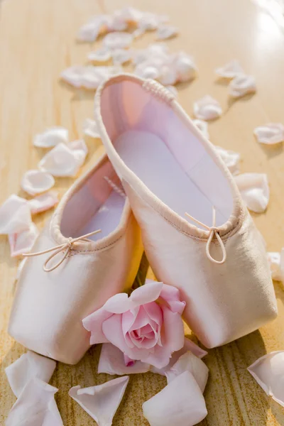 Zapatillas puntas de ballet —  Fotos de Stock