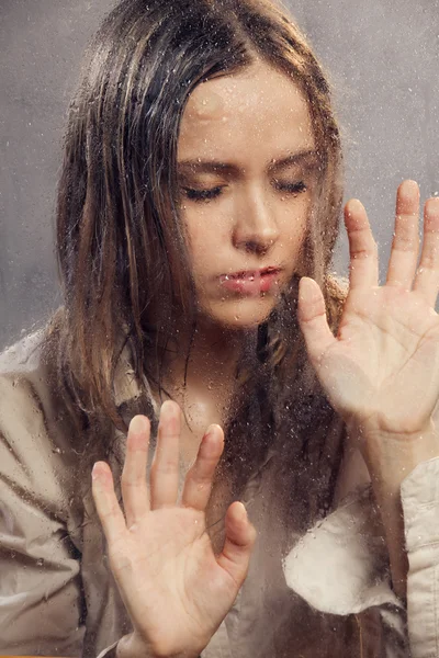 Mulher triste. — Fotografia de Stock