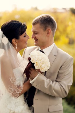 Gelin ve damat Park Düğün çekim