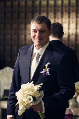 damat ile gelin buketi