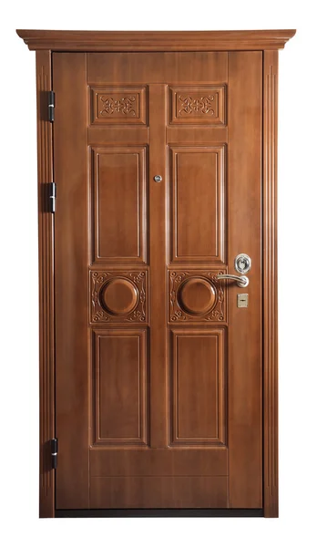 Dveře izolované na bílém — Stock fotografie