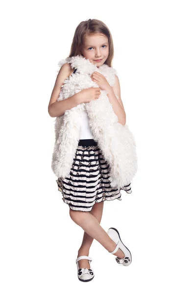 Beautiful stylish little girl — Stock Photo, Image