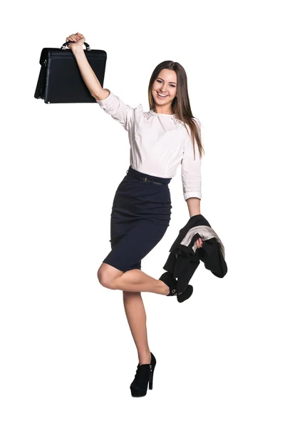 Excited businesswoman — Stock Photo, Image