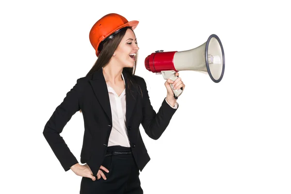 Female construction worker — Stock Photo, Image