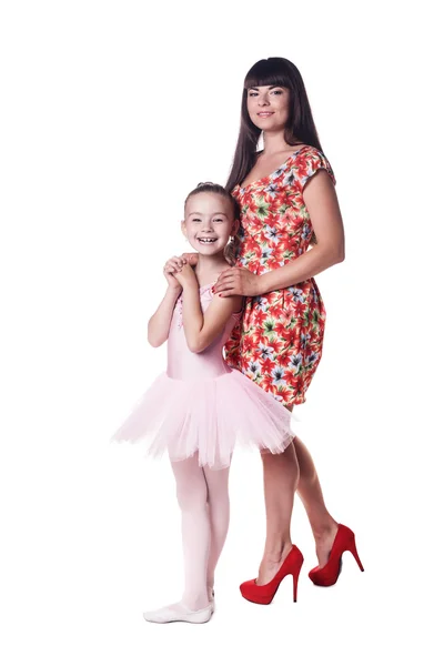 Ballerina with mother — Stock Photo, Image