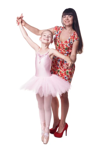 Ballerina mit Mutter — Stockfoto