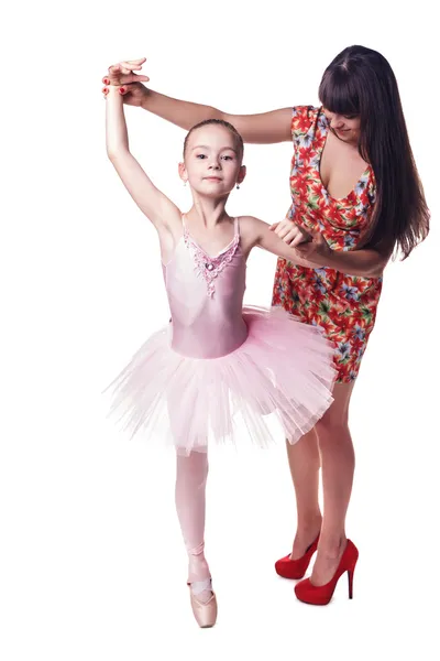 Ballerina with mother — Stock Photo, Image