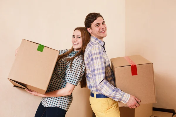 Moving to a new apartment — Stock Photo, Image