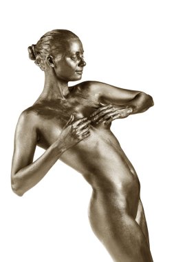 valkyrie kavramı altın heykeli