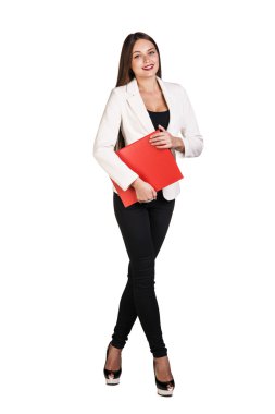 mutlu başarılı bir iş kadını