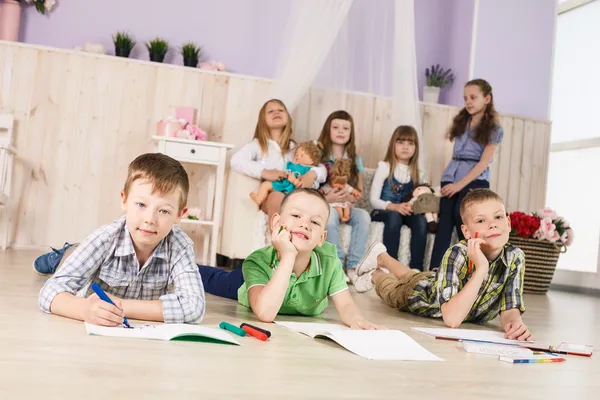 Cheerful little boys — Stock Photo, Image