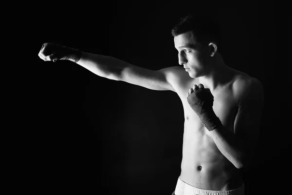 年轻的拳击手 — 图库照片