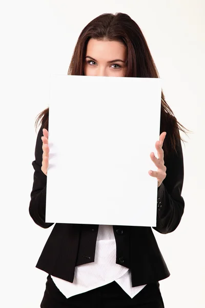 Happy smiling young business woman — Stock Photo, Image