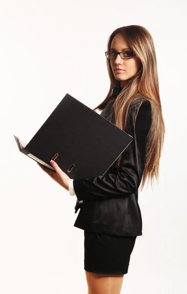 Beautiful young business woman — Stock Photo, Image