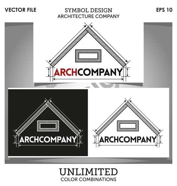 Arkitekturen företaget symbol — Stock vektor