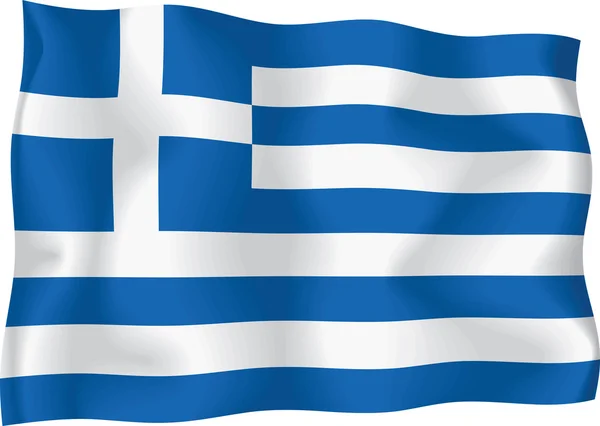 Griechische Flagge — Stockvektor