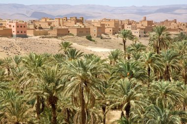 Moroccan rural village clipart