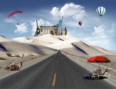 Dünya yerlerinden çölde