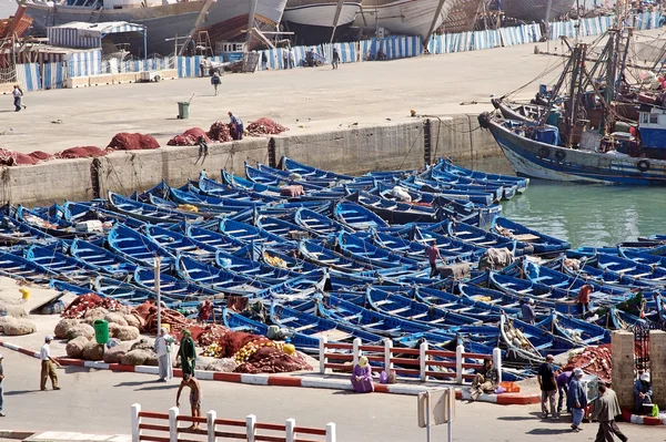 Marocko essaouira hamnen — Stockfoto