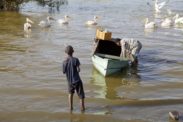 Ethiopian fisherman — Stock Photo, Image