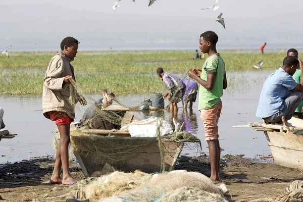 Afrikanische Fischer — Stockfoto