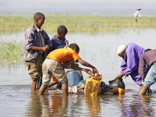 Afrikaanse vissers — Stockfoto