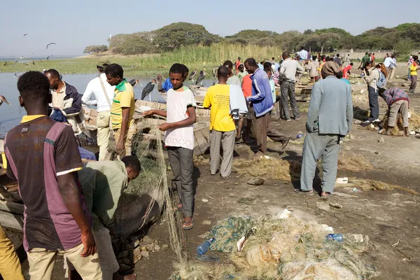 African fishermen — Stock Photo, Image